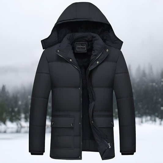 Matteo™ | Cappotto Invernale Imbottito Nero